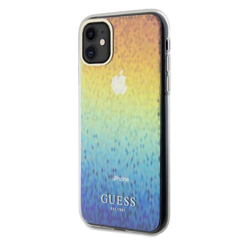 Kup Etui Guess GUHCN61HDECMI Apple iPhone XR / 11 hardcase IML Faceted Mirror Disco Iridescent vícetrojbarevný - GUE3052 - {ean13} - Sklep Home Screen