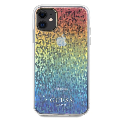 Kup Guess Apple Geantă GUHCN61HDECMI iPhone XR / 11 carcasă rigidă IML Faceted Mirror Disco Iridescent multicolor - GUE3052 - {ean13} - Sklep Home Screen