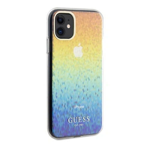 Kup Etui Guess GUHCN61HDECMI Apple iPhone XR / 11 hardcase IML Faceted Mirror Disco Iridescent wielokolorowy - GUE3052 - {ean13} - Sklep Home Screen