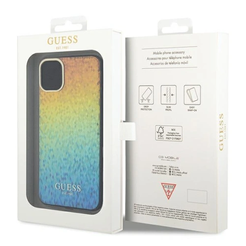 Kup Etui Guess GUHCN61HDECMI Apple iPhone XR / 11 hardcase IML Faceted Mirror Disco Iridescent wielokolorowy - GUE3052 - {ean13} - Sklep Home Screen