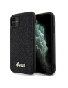 Case Guess GUHCN61PMSDGSK Apple iPhone XR / 11 Hartschale Disco Metal Script schwarz/black