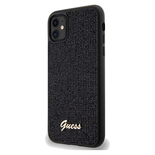 Kup Etui Guess GUHCN61PMSDGSK Apple iPhone XR / 11 kemény tok Disco Metal Script fekete/black - GUE3053 - {ean13} - Sklep Home Screen