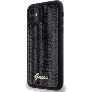Buy Guess GUHCN61PSFDGSK Apple iPhone XR / 11 hardcase Sequin Script Metal black - GUE3054 - {ean13} - Home Screen Store Europe
