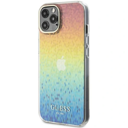 Kup Guess Apple GUHCP12MHDECMI iPhone 12 / 12 Pro hardcase IML Faceted Mirror Disco Iridescent multicolor - GUE3056 - {ean13} - Sklep Home Screen