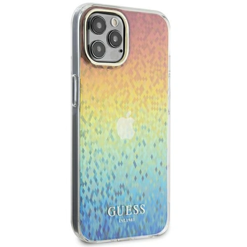 Kup Guess Apple GUHCP12MHDECMI iPhone 12 / 12 Pro hardcase IML Faceted Mirror Disco Iridescent multicolor - GUE3056 - {ean13} - Sklep Home Screen