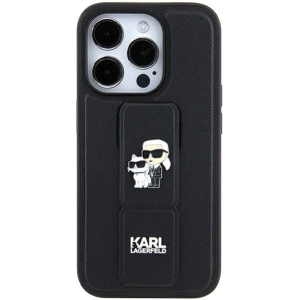 Kup Case Karl Lagerfeld KLHCN61GSAKCPK Apple iPhone XR / 11 Hardcase Gripstand Saffiano Karl&Choupette Pins schwarz/black - KLD1827 - {ean13} - Sklep Home Screen