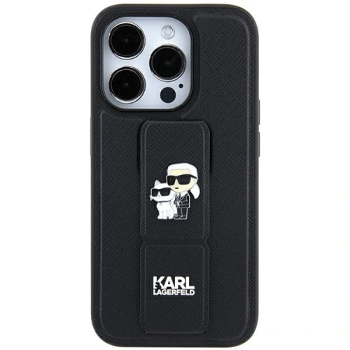 Kup Etui Karl Lagerfeld KLHCN61GSAKCPK Apple iPhone XR / 11 hardcase Gripstand Saffiano Karl&Choupette Pins černý/black - KLD1827 - {ean13} - Sklep Home Screen