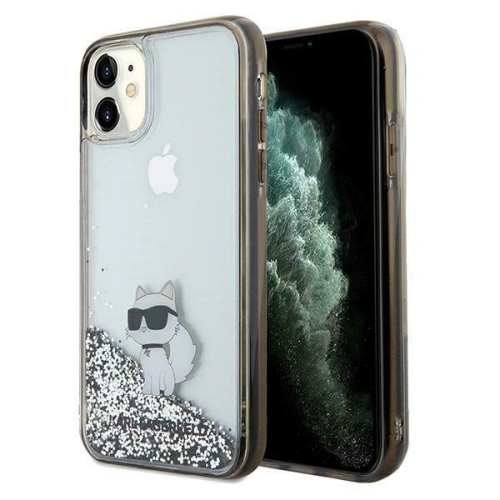 Kup Case Karl Lagerfeld KLHCN61LKCNSK Apple iPhone XR / 11 Hardcase Liquid Glitter Choupette transparent - KLD1828 - {ean13} - Sklep Home Screen