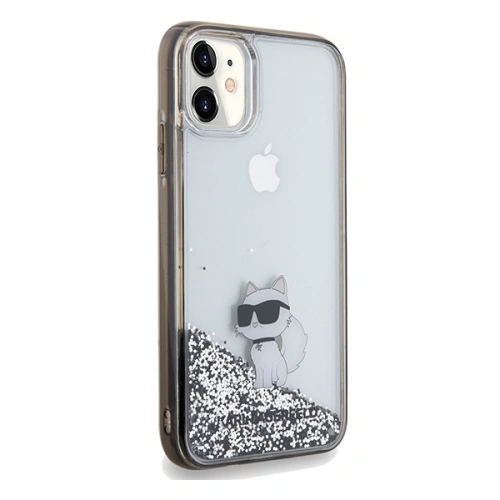 Kup Case Karl Lagerfeld KLHCN61LKCNSK Apple iPhone XR / 11 Hardcase Liquid Glitter Choupette transparent - KLD1828 - {ean13} - Sklep Home Screen