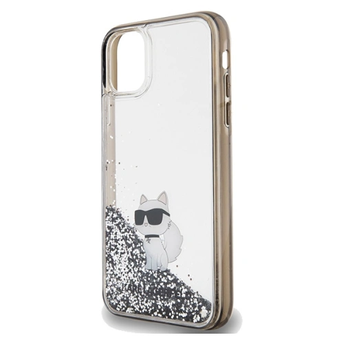 Kup Case Karl Lagerfeld KLHCN61LKCNSK Apple iPhone XR / 11 Hardcase Liquid Glitter Choupette transparent - KLD1828 - {ean13} - Sklep Home Screen