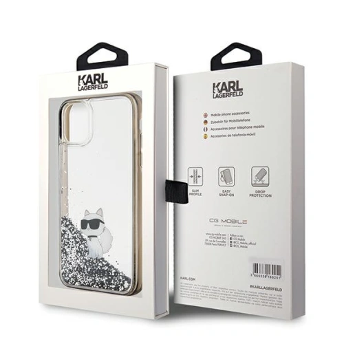 Kup Case Karl Lagerfeld KLHCN61LKCNSK Apple iPhone XR / 11 Hardcase Liquid Glitter Choupette transparent - KLD1828 - {ean13} - Sklep Home Screen