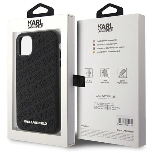 Buy Karl Lagerfeld KLHCN61PQKPMK Apple iPhone XR / 11 hardcase Quilted K Pattern black - KLD1829 - {ean13} - Home Screen Store Europe