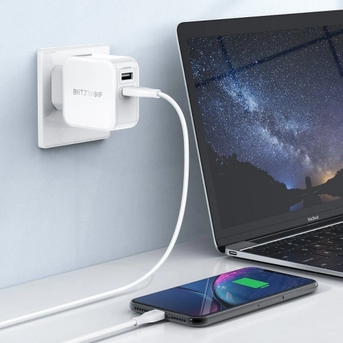 Kup USB-Netzteil BlitzWolf BW-S11 30W weiß - BLZ055WHT - {ean13} - Sklep Home Screen