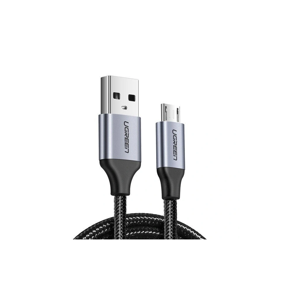 Kabel micro USB UGREEN QC 3.0 2.4A 0.5m (czarny)