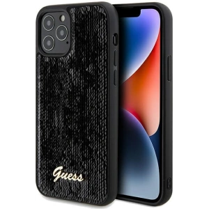 Kup Etui Guess GUHCP12MPSFDGSK Apple iPhone 12 / 12 Pro kemény tok Sequin Script Metal fekete/black - GUE3058 - {ean13} - Sklep Home Screen