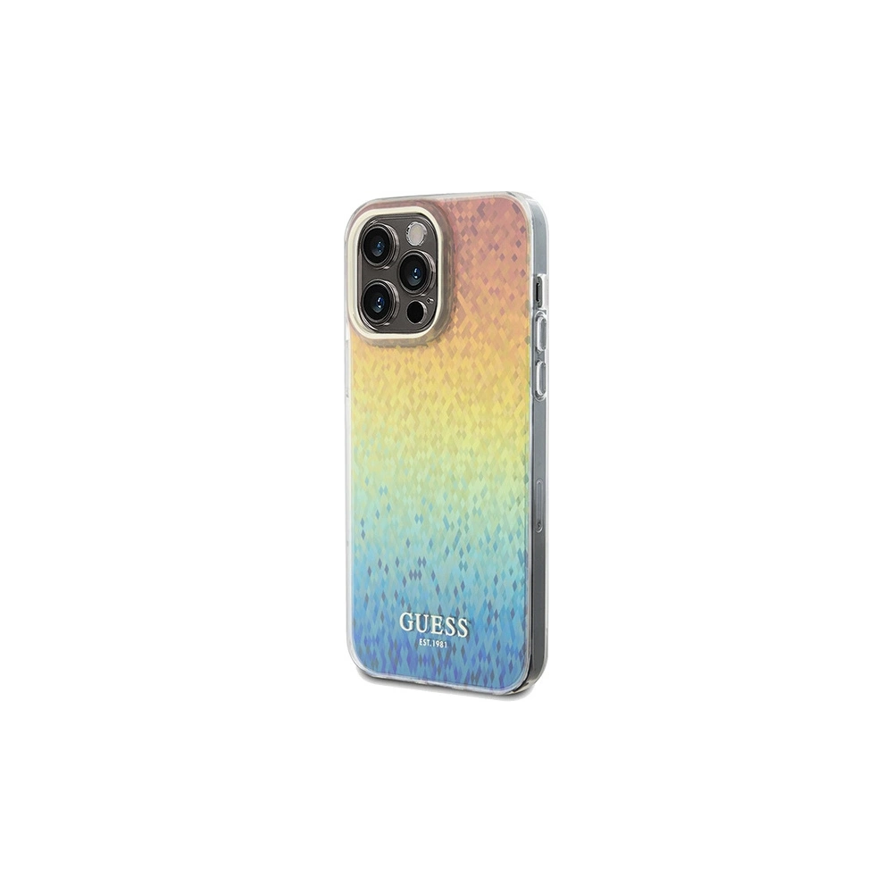 Etui Guess GUHCP13LHDECMI Apple iPhone 13 / 13 Pro hardcase IML Faceted Mirror Disco Iridescent wielokolorowy