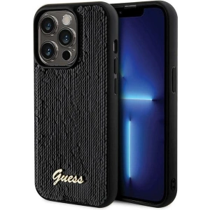 Kup Etui Guess GUHCP13LPSFDGSK Apple iPhone 13 / 13 Pro hardcase Sequin Script Metal czarny/black - GUE3061 - {ean13} - Sklep Home Screen