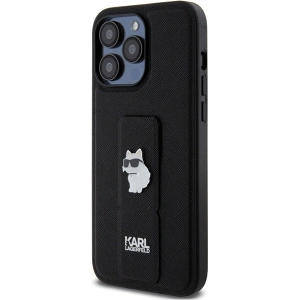 Kup Etui Karl Lagerfeld KLHCP13LGSACHPK Apple iPhone 13 / 13 Pro hardcase Gripstand Saffiano Choupette Pins czarny/black - KLD1831 - {ean13} - Sklep Home Screen