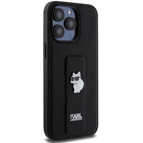 Kup Etui Karl Lagerfeld KLHCP13LGSACHPK Apple iPhone 13 / 13 Pro hardcase Gripstand Saffiano Choupette Pins czarny/black - KLD1831 - {ean13} - Sklep Home Screen