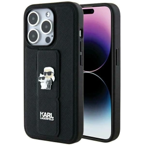 Kup Etui Karl Lagerfeld KLHCP13LGSAKCPK Apple iPhone 13 / 13 Pro hardcase Gripstand Saffiano Karl&Choupette Pins czarny/black - KLD1832 - {ean13} - Sklep Home Screen
