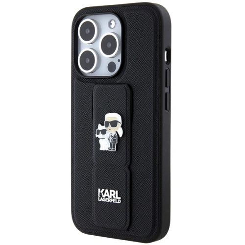 Kup Etui Karl Lagerfeld KLHCP13LGSAKCPK Apple iPhone 13 / 13 Pro hardcase Gripstand Saffiano Karl&Choupette Pins czarny/black - KLD1832 - {ean13} - Sklep Home Screen