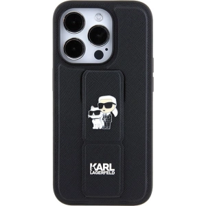 Kup Etui Karl Lagerfeld KLHCP13LGSAKCPK Apple iPhone 13 / 13 Pro hardcase Gripstand Saffiano Karl&Choupette Pins czarny/black - KLD1832 - {ean13} - Sklep Home Screen
