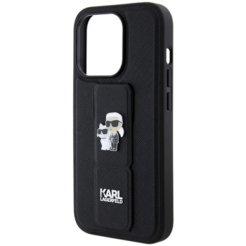 Kup Etui Karl Lagerfeld KLHCP13LGSAKCPK Apple iPhone 13 / 13 Pro hardcase Gripstand Saffiano Karl&Choupette Pins czarny/black - KLD1832 - {ean13} - Sklep Home Screen