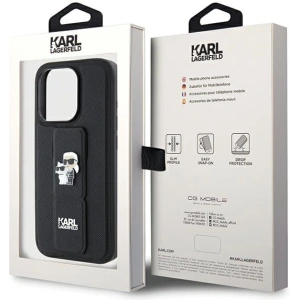 Kup Etui Karl Lagerfeld KLHCP13LGSAKCPK Apple iPhone 13 / 13 Pro hardcase Gripstand Saffiano Karl&Choupette Pins czarny/black - KLD1832 - {ean13} - Sklep Home Screen