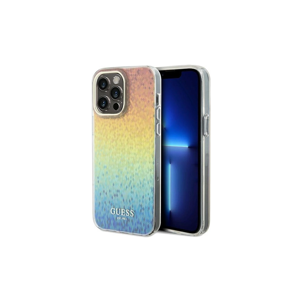 Etui Guess GUHCP13XHDECMI Apple iPhone 13 Pro Max hardcase IML Faceted Mirror Disco Iridescent wielokolorowy