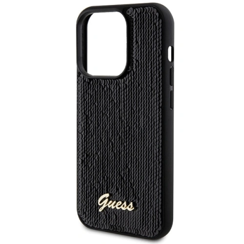 Kup Case Guess GUHCP13XPSFDGSK Apple iPhone 13 Pro Max Hardcase Sequin Script Metal schwarz/black - GUE3065 - {ean13} - Sklep Home Screen