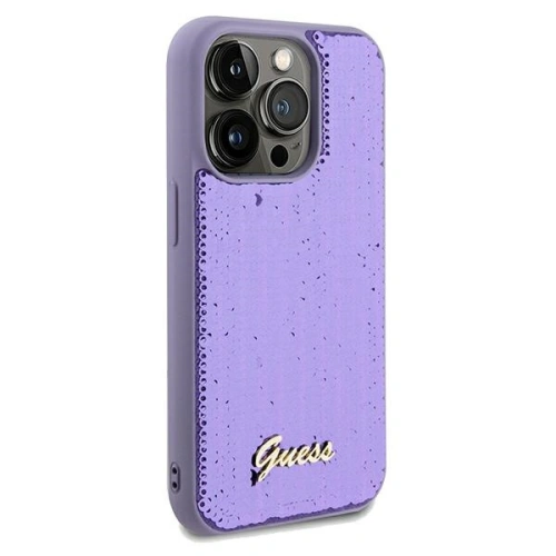Buy Guess GUHCP13XPSFDGSU Apple iPhone 13 Pro Max hardcase Sequin Script Metal purple - GUE3066 - {ean13} - Home Screen Store Europe