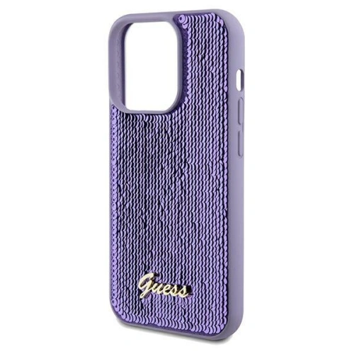 Buy Guess GUHCP13XPSFDGSU Apple iPhone 13 Pro Max hardcase Sequin Script Metal purple - GUE3066 - {ean13} - Home Screen Store Europe