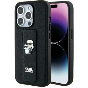 Kup Etui Karl Lagerfeld KLHCP14LGSAKCPK Apple iPhone 14 Pro hardcase Gripstand Saffiano Karl&Choupette Pins czarny/black - KLD1838 - {ean13} - Sklep Home Screen