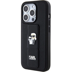 Kup Etui Karl Lagerfeld KLHCP14LGSAKCPK Apple iPhone 14 Pro hardcase Gripstand Saffiano Karl&Choupette Pins czarny/black - KLD1838 - {ean13} - Sklep Home Screen