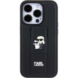 Kup Etui Karl Lagerfeld KLHCP14LGSAKCPK Apple iPhone 14 Pro hardcase Gripstand Saffiano Karl&Choupette Pins czarny/black - KLD1838 - {ean13} - Sklep Home Screen