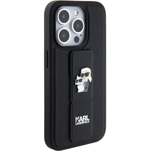 Kup Etui Karl Lagerfeld KLHCP14LGSAKCPK Apple iPhone 14 Pro hardcase Gripstand Saffiano Karl&Choupette Pins czarny/black - KLD1838 - {ean13} - Sklep Home Screen