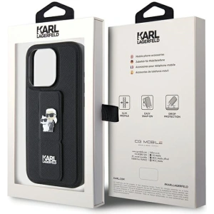 Kup Etui Karl Lagerfeld KLHCP14LGSAKCPK Apple iPhone 14 Pro hardcase Gripstand Saffiano Karl&Choupette Pins czarny/black - KLD1838 - {ean13} - Sklep Home Screen
