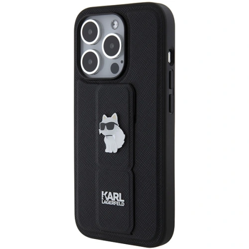 Kup Etui Karl Lagerfeld KLHCP14XGSACHPK Apple iPhone 14 Pro Max hardcase Gripstand Saffiano Choupette Pins černý/black - KLD1840 - {ean13} - Sklep Home Screen