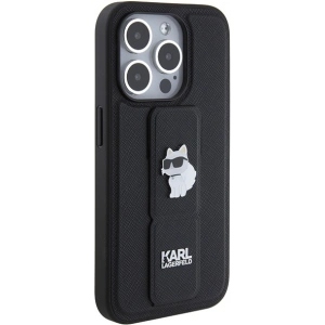 Kup Etui Karl Lagerfeld KLHCP14XGSACHPK Apple iPhone 14 Pro Max hardcase Gripstand Saffiano Choupette Pins černý/black - KLD1840 - {ean13} - Sklep Home Screen