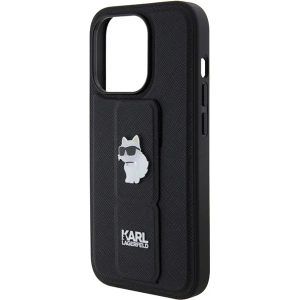 Kup Etui Karl Lagerfeld KLHCP14XGSACHPK Apple iPhone 14 Pro Max hardcase Gripstand Saffiano Choupette Pins černý/black - KLD1840 - {ean13} - Sklep Home Screen