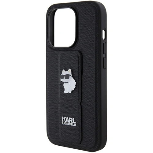 Kup Etui Karl Lagerfeld KLHCP14XGSACHPK Apple iPhone 14 Pro Max hardcase Gripstand Saffiano Choupette Pins černý/black - KLD1840 - {ean13} - Sklep Home Screen