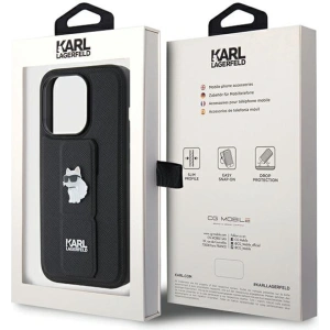 Kup Etui Karl Lagerfeld KLHCP14XGSACHPK Apple iPhone 14 Pro Max hardcase Gripstand Saffiano Choupette Pins černý/black - KLD1840 - {ean13} - Sklep Home Screen