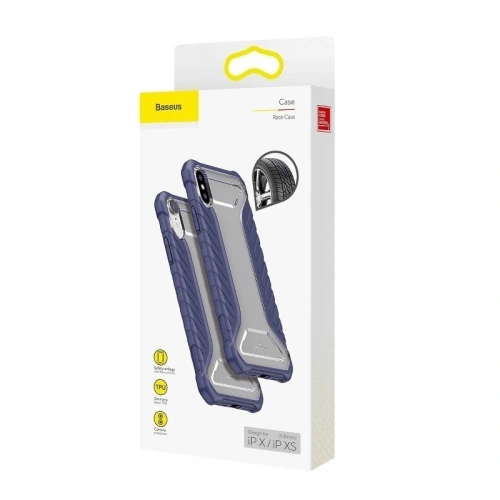 Kup Odporne etui Baseus Michelin Case do iPhone X / XS (niebieskie) - BSU516BLU - {ean13} - Sklep Home Screen