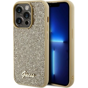 Kup Etui Guess GUHCP14LPMSDGSD Apple iPhone 14 Pro hardcase Disco Metal Script złoty/gold - GUE3068 - {ean13} - Sklep Home Screen