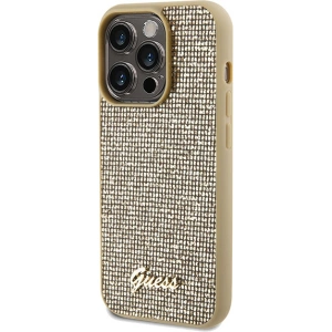 Kup Etui Guess GUHCP14LPMSDGSD Apple iPhone 14 Pro hardcase Disco Metal Script złoty/gold - GUE3068 - {ean13} - Sklep Home Screen