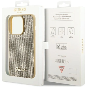 Kup Etui Guess GUHCP14LPMSDGSD Apple iPhone 14 Pro hardcase Disco Metal Script złoty/gold - GUE3068 - {ean13} - Sklep Home Screen