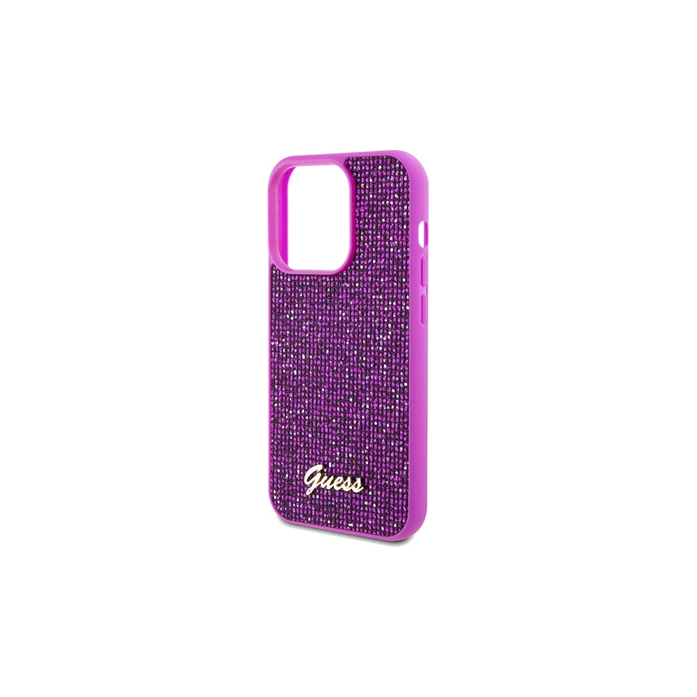 Etui Guess GUHCP14LPMSDGSF Apple iPhone 14 Pro hardcase Disco Metal Script fuksja/fuschia