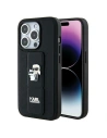 Etui Karl Lagerfeld KLHCP14XGSAKCPK Apple iPhone 14 Pro Max keménytok Gripstand Saffiano Karl&Choupette Pins fekete/black