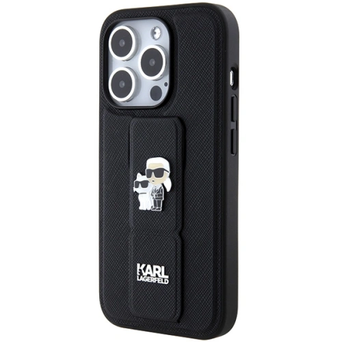 Kup Etui Karl Lagerfeld KLHCP14XGSAKCPK Apple iPhone 14 Pro Max hardcase Gripstand Saffiano Karl&Choupette Pins černý/black - KLD1841 - {ean13} - Sklep Home Screen