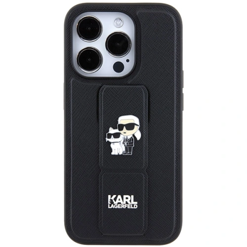 Kup Etui Karl Lagerfeld KLHCP14XGSAKCPK Apple iPhone 14 Pro Max hardcase Gripstand Saffiano Karl&Choupette Pins černý/black - KLD1841 - {ean13} - Sklep Home Screen